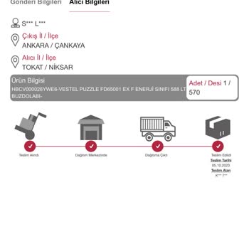 Horoz Lojistik Teslim Edilmemiş Paketin Teslim Edilmiş Olarak Görünmesi