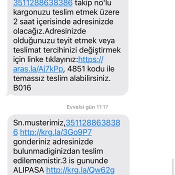 Aras Kargo Kargocuların Oyunu Adrese Gelmeden Gelin Alın Diyorlar