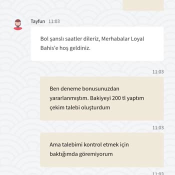 Loyalbahis Deneme Bonusu Kazancını Vermiyor