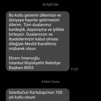 İBB'NİN Engellenemeyen Mesajları