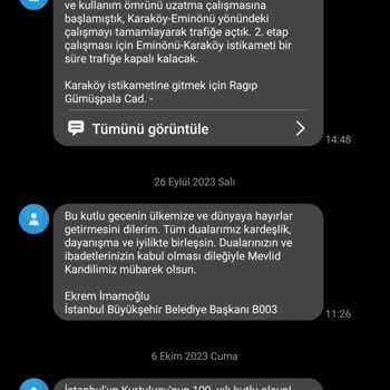İBB - İstanbul Büyükşehir Belediyesi SMS İptali Talebi Hala İşleme Alınmadı