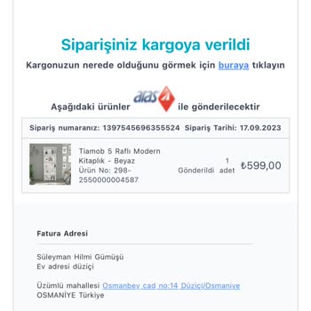 A101.com.tr'den Sipariş Verdiğim Ürünlerde Sorun Yaşadım