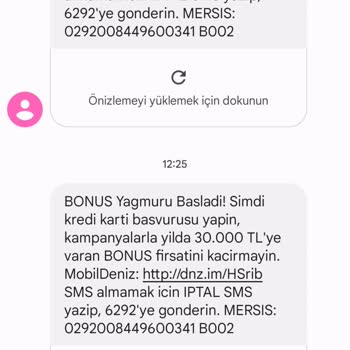 Denizbank Telefona Sürekli Mesaj Geliyor