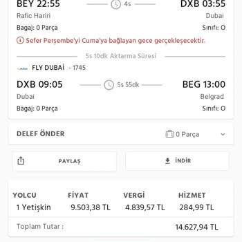 Obilet Bilet Ücretinin İade Talebi