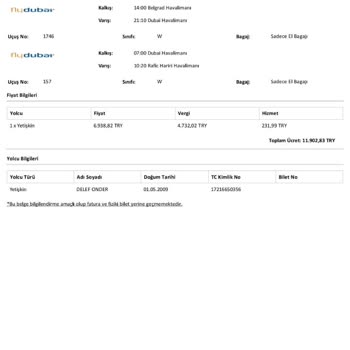 Obilet Bilet Ücretinin İade Talebi