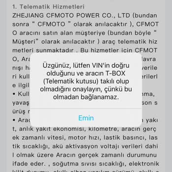 Nk250 Motosikletim İçin CFMOTO Uygulaması Sorunu