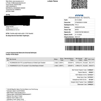 Lacoste Siparişim Kusurlu, Hasarlı Gönderildi!