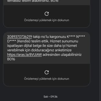 Aras Kargo İade - Kabul Etmeme Saçmalığı