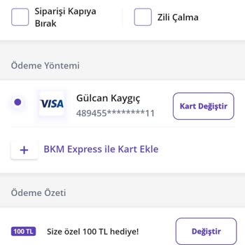 Getirim Sistemdeki İndirimleri