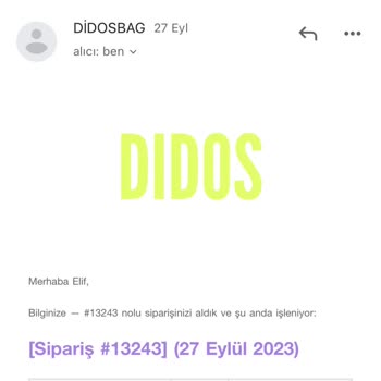 Didos Bag Didosbag Kargoya Vermeme Durumu