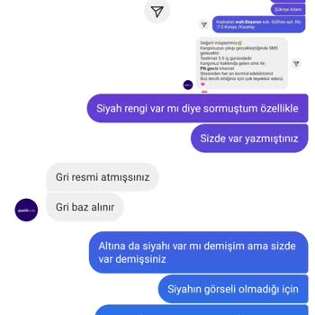 Cicekcebutikk (Instagram) Ürün Değişimi Yapmıyorlar