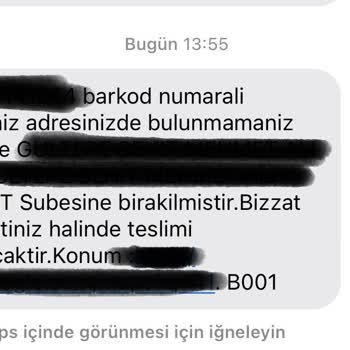 PTT Kargo Adresime Gelmeden Kargomu Şubeye Teslim Etti