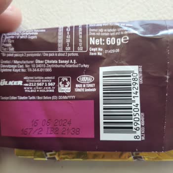 Ülker Bitter Çikolata Nin Tadında Bozulma Var