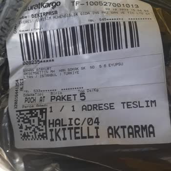 Yanlış Gelen Kargo Sürat Kargo