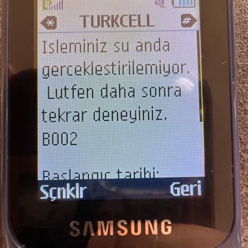 Turkcell Askercell Sorgulama İşlem Gerçekleştirilemiyor Hatası