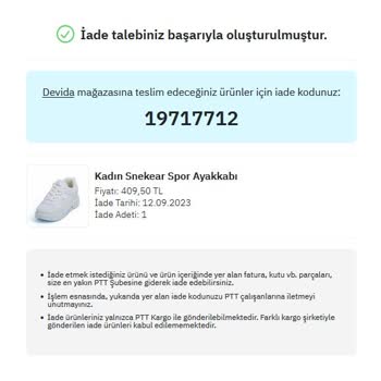 PttAVM Para İadem Yapılmadı