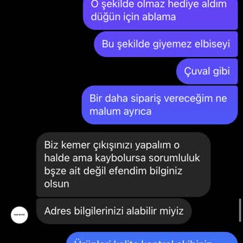 H&R Butik Eksik Ürün Gönderilmesi