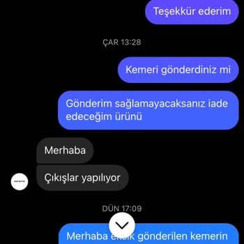 H&R Butik Eksik Ürün Gönderilmesi