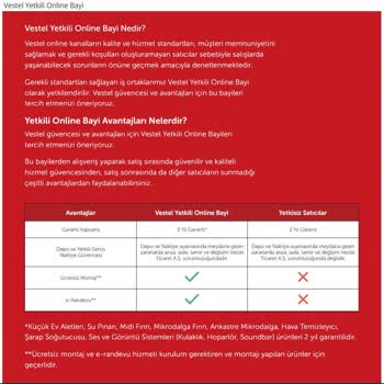 Vestel " Hasarlı Ürün Değişim Hakkında "