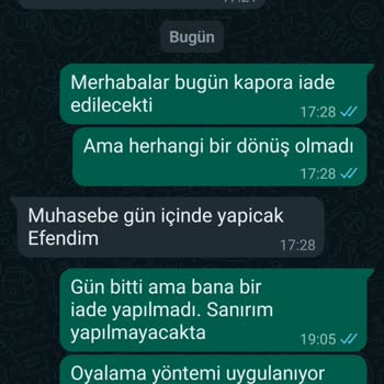 Suare Restaurant Kapora İadesi Hakkında