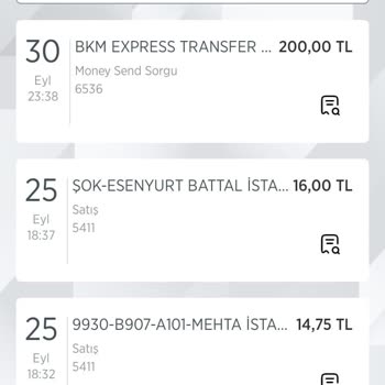 BKM Express Transfer Paramı Vermiyor