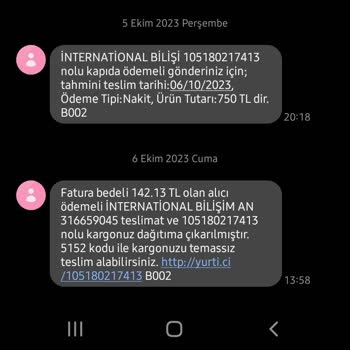 International Bilişim İnternational Bilişim -Garantili Ürünüme 890 TL Kargo Ücreti