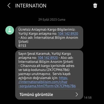 International Bilişim İnternational Bilişim -Garantili Ürünüme 890 TL Kargo Ücreti