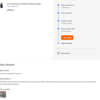 Hepsiburada Sonuçlanmayan Tamir Talebim