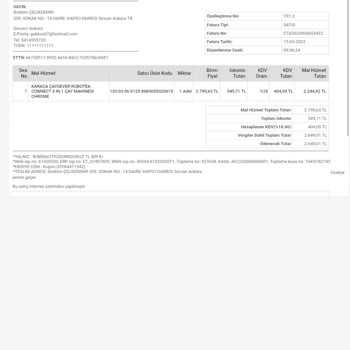 Karaca Robotea 3 İn 1 Çay Makinesi 6 Ayda Arıza Yaptı