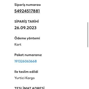 H&M Kargonun Teslim Etmedi