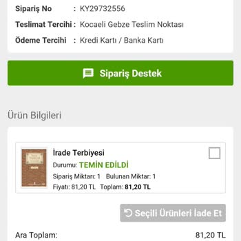 Kitapyurdu Siparişim 1 Aydır Teslim Edilmedi.