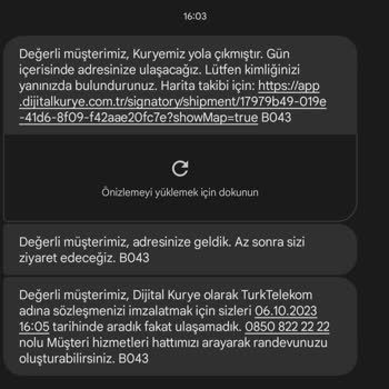 Dijital Kurye Evrak Ve Hat Teslim Sorunu