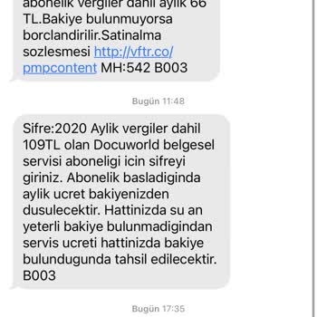 Vodafone Üyelik Haberim Yokken Yapılan Yanlışlar