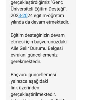 İBB Burs Başvurusuyla İlgili Belge Güncelleme Talebi