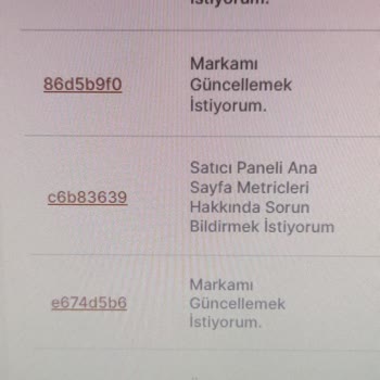 Trendyol Marka Güncelleme Yapmıyor