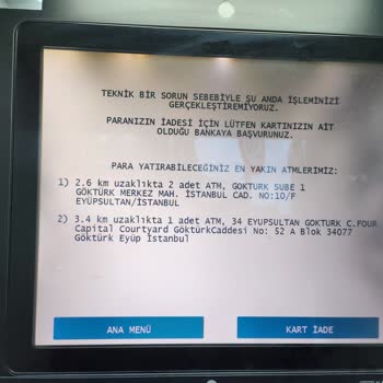 QNB ATM'SI Denizbank Kartımla Paramı Yuttu