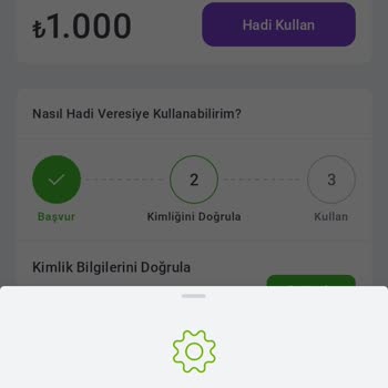 Hadi TOM Pay Hadi Veresiye Kimlik Doğrulama