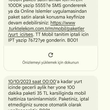 Türk Telekom SMS Paketi Fiyat Tutarsızlığı