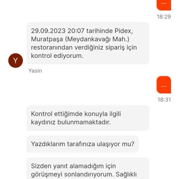 Migros Yemek Eksik Ürün Teslimatı