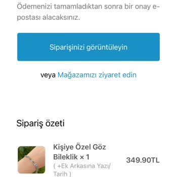 Sevgilimehediyem.com Gözlü Bileklik Hakkında Bilgilendirme Alamıyorum