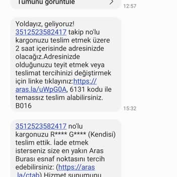Aras Kargo Kargom Bana Teslim Edilmedi Kime Verildi
