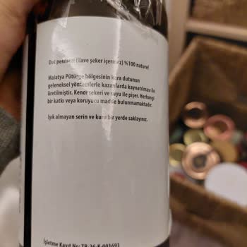 İnanç Fırın Soğuk Sıkım Yazan Dut Kaynatılmış Tahinin Üstünde Etiket Yok