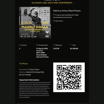 Klein Phönix Klein Phoenix Etkinliği İle İlgili İade Sorunu