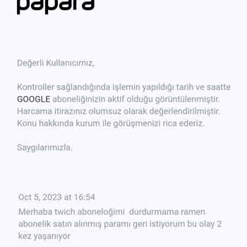 Papara Giden Para Ve Destek Hattının Saçmalığı