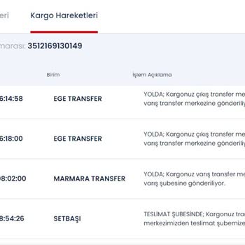 Aras Kargo Kargo Teslimat Problemi (Teslim Edilmeden, Edildi İbaresi)