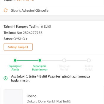 Trendyol 1 Ay Oldu Ürünümü Göndermiyor Paramı Çekti