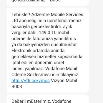 Vodafone Bilgim Dışında Abonelik Yapılması