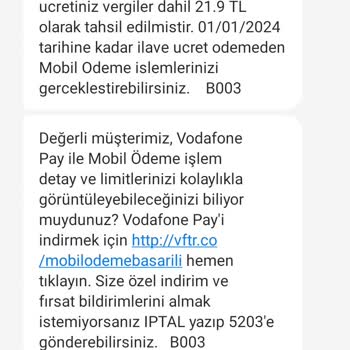 Vodafone Bilgim Dışında Abonelik Yapılması