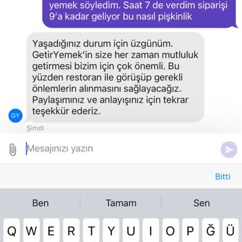 Getir Pizza Hut Siparişi Bekleme Sorunu
