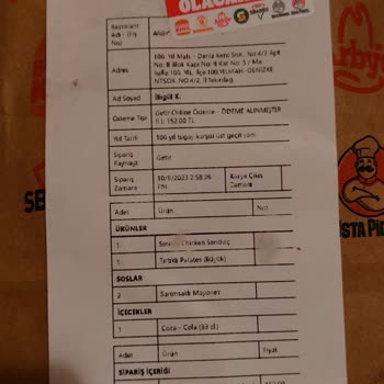GetirYemek Burger King Tekirdağ Teslim Edilmeyen Sipariş Şikayeti